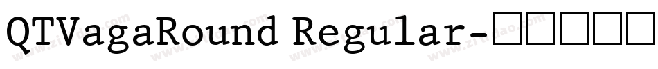 QTVagaRound Regular字体转换